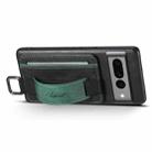 For Googel Pixel 8 Suteni H13 Card Wallet Wrist Strap Holder PU Phone Case(Black) - 2