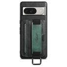 For Googel Pixel 10 Suteni H13 Card Wallet Wrist Strap Holder PU Phone Case(Black) - 1
