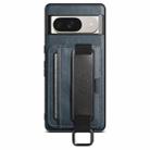 For Googel Pixel 10 Suteni H13 Card Wallet Wrist Strap Holder PU Phone Case(Blue) - 1