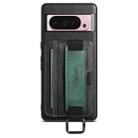 For Googel Pixel 10 Pro Suteni H13 Card Wallet Wrist Strap Holder PU Phone Case(Black) - 1