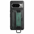 For Googel Pixel 10 Pro XL Suteni H13 Card Wallet Wrist Strap Holder PU Phone Case(Black) - 1