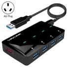 WAVLINK WL-UH3042P1 2.4A Fast Charging Adapter for Keyboard Mouse 4-Port USB3.0 HUB(AU Plug) - 1