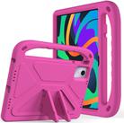 For Amazon Fire Max 11 2023 Handle EVA Shockproof Tablet Case with Holder(Rose Red) - 3