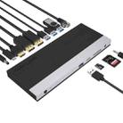 WAVLINK WL-UMD01 USB3.0 Splitter Docking Station Gigabit Ethernet / DP / HD Cable Converter(EU Plug) - 2
