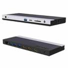 WAVLINK WL-UMD01 USB3.0 Splitter Docking Station Gigabit Ethernet / DP / HD Cable Converter(EU Plug) - 3