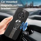 For vivo Y300 Pro Magnetic Litchi Leather Back Phone Case with Holder(Black) - 2