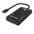 WAVLINK WL-UTA01H Type-C Thunderbolt 3 to Dual HDMI Multi-Screen Extender Splitter Adapter - 1