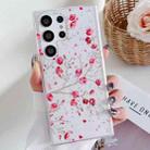 For Samsung Galaxy S24 Ultra 5G Spring Garden Epoxy TPU Phone Case(F03 Red Plum) - 1