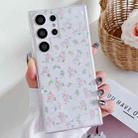 For Samsung Galaxy S24 Ultra 5G Spring Garden Epoxy TPU Phone Case(F05 Pink and White Flowers) - 1