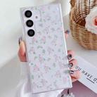 For Samsung Galaxy S24 5G Spring Garden Epoxy TPU Phone Case(F05 Pink and White Flowers) - 1