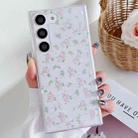 For Samsung Galaxy S22+ 5G Spring Garden Epoxy TPU Phone Case(F05 Pink and White Flowers) - 1