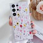For Samsung Galaxy S22 Ultra 5G Spring Garden Epoxy TPU Phone Case(F01 Love of Butterfly) - 1