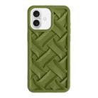 For iPhone 16 3D Weave TPU Phone Case(Green) - 1