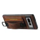 For Google Pixel 8a Suteni H13 Litchi Leather Wrist Strap Wallet Back Phone Case(Brown) - 2