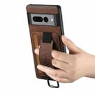 For Google Pixel 8a Suteni H13 Litchi Leather Wrist Strap Wallet Back Phone Case(Brown) - 3