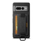 For Google Pixel 6 Suteni H13 Litchi Leather Wrist Strap Wallet Back Phone Case(Black) - 1