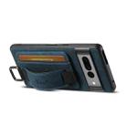 For Google Pixel 8 Suteni H13 Litchi Leather Wrist Strap Wallet Back Phone Case(Blue) - 2