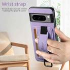 For Google Pixel 9 Pro Suteni H13 Litchi Leather Wrist Strap Wallet Back Phone Case(Purple) - 3