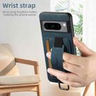 For Google Pixel 9 Pro XL Suteni H13 Litchi Leather Wrist Strap Wallet Back Phone Case(Blue) - 3