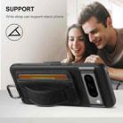 For Google Pixel 10 Pro Suteni H13 Litchi Leather Wrist Strap Wallet Back Phone Case(Black) - 2