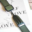 For Apple Watch Series 5 40mm Fold Magnetic Square Buckle PU Silicone Watch Band(Dark Green) - 7
