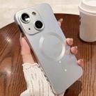 For iPhone 15 Plus Frameless MagSafe PC Phone Case(Silver) - 1
