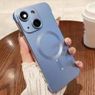 For iPhone 15 Plus Frameless MagSafe PC Phone Case(Far peak Blue) - 1