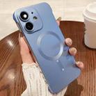 For iPhone 12 Frameless MagSafe PC Phone Case(Far peak Blue) - 1