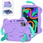 For Lenovo Xiaoxin Pad 2024/Tab M11 Ice Baby EVA Shockproof Hard PC Tablet Case(Light Purple+Mint Green) - 1