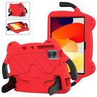 For Xiaomi Redmi Pad SE 11 2023 Ice Baby EVA Shockproof Hard PC Tablet Case(Red+Black) - 1