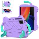 For TCL Tab 11 9466x3 Ice Baby EVA Shockproof Hard PC Tablet Case(Light Purple+Mint Green) - 1