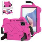 For TCL NxtPader 11 2023 Ice Baby EVA Shockproof Hard PC Tablet Case(Rose Red+Black) - 1