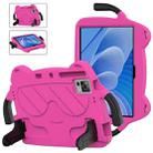 For DOOGEE T30 Pro 11 2023 Ice Baby EVA Shockproof Hard PC Tablet Case(Rose Red+Black) - 1