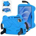 For DOOGEE T30 Pro 11 2023 Ice Baby EVA Shockproof Hard PC Tablet Case(Sky Blue+Black) - 1