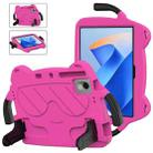 For Huawei MatePad 11 2023/2021 Ice Baby EVA Shockproof Hard PC Tablet Case(Rose Red+Black) - 1