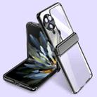 For OPPO Find N3 Flip Electroplated Case-film Integral Hinge Shockproof Phone Case(Black) - 1