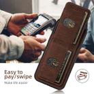 For iPhone 16 Plus Suteni H03 Litchi Leather Card Bag Stand Back Phone Case(Brown) - 3