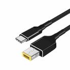 Type C to Square for Lenovo PD 100W Charging Cable, Length: 1.8m - 1