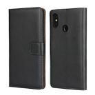 Leather Horizontal Flip Holster for Xiaomi 8 with Magnetic Clasp and Bracket and Card Slot and Wallet(Black) - 1