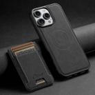 For iPhone 16 Pro Suteni H17 Litchi Texture Leather MagSafe Detachable Wallet Phone Case(Black) - 2