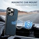 For iPhone 16e Suteni H17 Litchi Texture Leather MagSafe Detachable Wallet Phone Case(Blue) - 3