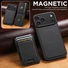 For iPhone 17 Pro Max Suteni H17 Litchi Texture Leather MagSafe Detachable Wallet Phone Case(Black) - 2