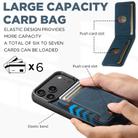 For iPhone 17 Pro Max Suteni H17 Litchi Texture Leather MagSafe Detachable Wallet Phone Case(Blue) - 3