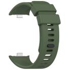 For Redmi Watch 4 Solid Color Silicone Sports Watch Band(Dark Green) - 2