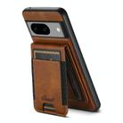For Google Pixel 8 Pro Suteni H17 Oil Eax Leather MagSafe Detachable Wallet Phone Case(Brown) - 3