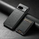 For Google Pixel 7a Suteni H17 Oil Eax Leather MagSafe Detachable Wallet Phone Case(Black) - 2