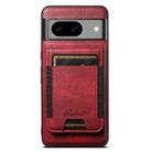 For Google Pixel 7 Pro Suteni H17 Oil Eax Leather MagSafe Detachable Wallet Phone Case(Red) - 1