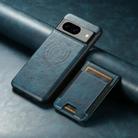 For Google Pixel 7 Suteni H17 Oil Eax Leather MagSafe Detachable Wallet Phone Case(Blue) - 2
