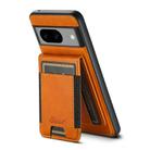 For Google Pixel 6a Suteni H17 Oil Eax Leather MagSafe Detachable Wallet Phone Case(Khaki) - 3