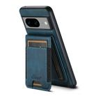 For Google Pixel 6 Suteni H17 Oil Eax Leather MagSafe Detachable Wallet Phone Case(Blue) - 3